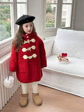 画像をギャラリービューアに読み込む, 【予約】カラーダッフルコート ダッフル 羽織 ロング あったか blue red 110~170cm Wselect