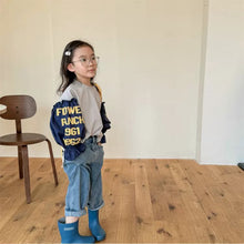 Load image into Gallery viewer, 【予約】 リメイク風ナンバリングTOPS 切り替え 80~130cm Wselect - W select baby kids