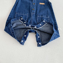 Load image into Gallery viewer, 【予約】デニムロンパース&キャップ 夏 73~100cm baby 子供服 Wselect SS 子供服 Wselect - W select baby kids