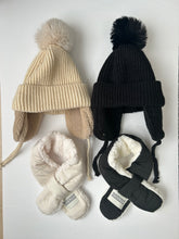 画像をギャラリービューアに読み込む, 【即納】耳付きニット帽 キッズ帽子 防寒 帽子 あったか AW 子供服 Wselect