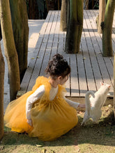 画像をギャラリービューアに読み込む, 【予約】チュールワンピース yellow 夏 韓国 90~140cm 子供服 Wselect ジュニアサイズ AW 子供服 Wselect