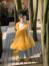画像をギャラリービューアに読み込む, 【予約】チュールワンピース yellow 夏 韓国 90~140cm 子供服 Wselect ジュニアサイズ AW 子供服 Wselect
