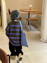画像をギャラリービューアに読み込む, 【予約】マルチボーダーロンT 長袖 ボーダー ゆったり 秋冬 男の子 90~140cm Wselect