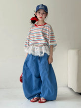 Load image into Gallery viewer, 【予約】マルチボーダービッグTシャツ 夏 100~160cm 子供服 Wselect SS 子供服 Wselect - W select baby kids