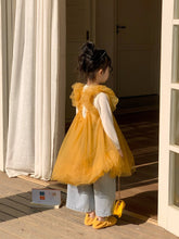 画像をギャラリービューアに読み込む, 【予約】チュールワンピース yellow 夏 韓国 90~140cm 子供服 Wselect ジュニアサイズ AW 子供服 Wselect