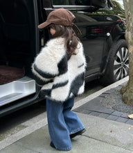 画像をギャラリービューアに読み込む, 【即納】ゼブラファーコート 羽織 Kids 冬 90cm~140cm Wselect - W select baby kids