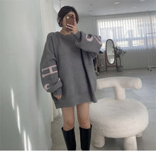 画像をギャラリービューアに読み込む, 【即納】BIGロゴニット オーバーサイズ 冬 秋 ladies レディース Wselect - W select baby kids