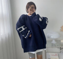 画像をギャラリービューアに読み込む, 【即納】BIGロゴニット オーバーサイズ 冬 秋 ladies レディース Wselect - W select baby kids