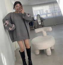 画像をギャラリービューアに読み込む, 【即納】BIGロゴニット オーバーサイズ 冬 秋 ladies レディース Wselect - W select baby kids