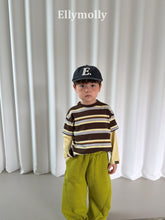 Load image into Gallery viewer, 【予約】キャンパスカラーブロックティー 長袖 トップス AW 韓国 韓国子供服 2026 ELLYMOLLY - W select baby kids