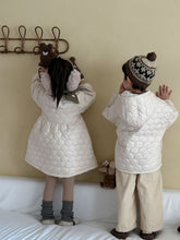 Load image into Gallery viewer, 【予約】キルティングホワイトコート 羽織 あったか 冬80~130cm Wselect