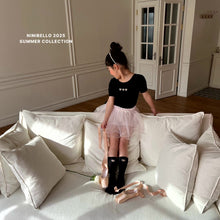 画像をギャラリービューアに読み込む, 【即納】ハートバッククロスT 半袖 トップス ninibello Kids W select