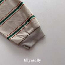 Cargar imagen en el visor de la galería, 【予約】ドミノピグティー 長袖 ボーダー AW 韓国 韓国子供服 2026 ELLYMOLLY - W select baby kids