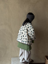 Load image into Gallery viewer, 【予約】花柄ボアコート 羽織 ボア あったか 冬90~150cm Wselect