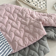 Load image into Gallery viewer, 【予約】ハートキルティングコート 羽織 あったか 冬80~130cm Wselect