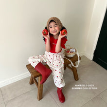 画像をギャラリービューアに読み込む, 【即納】ハートバッククロスT 半袖 トップス ninibello Kids W select