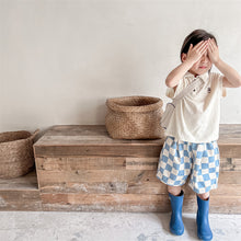 画像をギャラリービューアに読み込む, 【予約】チェッカーハーフパンツ 春 夏 80~130cm Wselect
