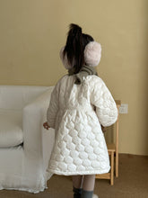Load image into Gallery viewer, 【予約】キルティングホワイトコート 羽織 あったか 冬80~130cm Wselect