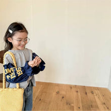 Load image into Gallery viewer, 【予約】 リメイク風ナンバリングTOPS 切り替え 80~130cm Wselect - W select baby kids