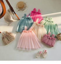 画像をギャラリービューアに読み込む, 【予約】チュールAラインドレス 夏 韓国 80~130cm 子供服 Wselect