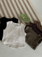 Load image into Gallery viewer, 【予約】リブハーフタンク tops 夏 80〜130 Tシャツ kids 子供服 SS Wselect - W select baby kids