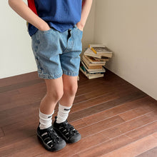 Charger l'image dans la galerie, 【予約】シンプルデニムショートパンツ 夏 denim 80~130cm 子供服 Wselect SS 子供服 Wselect - W select baby kids