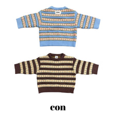Cargar imagen en el visor de la galería, 【予約】ノルディックセーター AW 韓国 韓国子供服 2026 CON