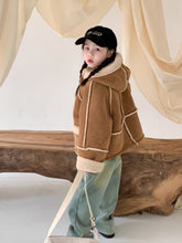 Load image into Gallery viewer, 【予約】ムートン風コート ムートン brown coat 冬90~150cm Wselect