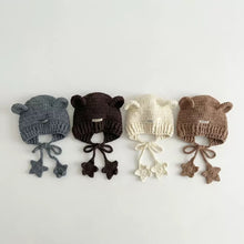 Cargar imagen en el visor de la galería, 【予約】星ニット帽子 キャップ kids AW レトロ Kids 冬 Wselect