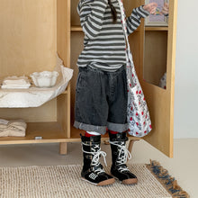 画像をギャラリービューアに読み込む, 【予約】 立体ハーフパンツ デニム bottom 春 夏 80~130cm Wselect - W select baby kids