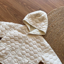 Load image into Gallery viewer, 【予約】キルティングホワイトコート 羽織 あったか 冬80~130cm Wselect