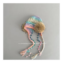 Load image into Gallery viewer, 【予約】レインボーニットキャップ シンプル ボア ニット帽 キャップ AW Kids 冬 Wselect
