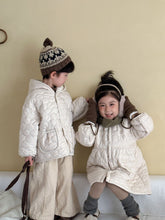 Load image into Gallery viewer, 【予約】キルティングホワイトコート 羽織 あったか 冬80~130cm Wselect