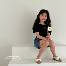 画像をギャラリービューアに読み込む, 【即納】ハートバッククロスT 半袖 トップス ninibello Kids W select