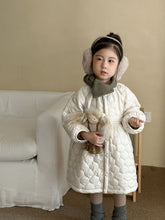 Load image into Gallery viewer, 【予約】キルティングホワイトコート 羽織 あったか 冬80~130cm Wselect