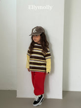 Load image into Gallery viewer, 【予約】キャンパスカラーブロックティー 長袖 トップス AW 韓国 韓国子供服 2026 ELLYMOLLY - W select baby kids