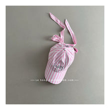Load image into Gallery viewer, 【予約】ストライプリボンキャップ 夏 free 帽子 Wselect SS Wselect - W select baby kids