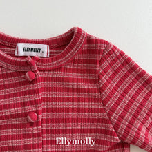 Load image into Gallery viewer, 【予約】ロエンフリルカーディガン ボーダー AW 韓国 韓国子供服 2026 ELLYMOLLY - W select baby kids