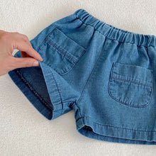 Load image into Gallery viewer, 【予約】デニムシャツセットアップ 夏 80〜130 デニム 子供服 SS Wselect - W select baby kids