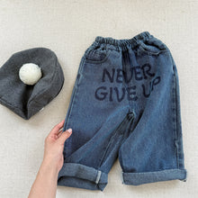 画像をギャラリービューアに読み込む, 【予約】英字ストレートデニムパンツ bottom 春 夏 80~130cm Wselect