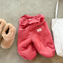 Load image into Gallery viewer, 【予約】ハートポケットスエットパンツ あったか 裏起毛 冬80~130cm Wselect