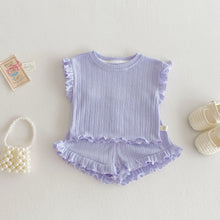 Cargar imagen en el visor de la galería, 【予約】フリルセットアップ 夏 73~120cm 子供服 フリル baby SS 子供服 Wselect - W select baby kids