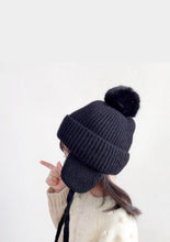画像をギャラリービューアに読み込む, 【即納】耳付きニット帽 キッズ帽子 防寒 帽子 あったか AW 子供服 Wselect
