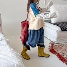 画像をギャラリービューアに読み込む, 【予約】 立体ハーフパンツ デニム bottom 春 夏 80~130cm Wselect - W select baby kids