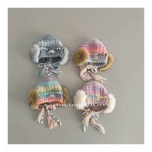 Load image into Gallery viewer, 【予約】レインボーニットキャップ シンプル ボア ニット帽 キャップ AW Kids 冬 Wselect