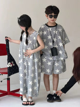 Load image into Gallery viewer, 【予約】スターセットアップ&ジャンプスーツ 夏 星柄 100~160cm 子供服 Wselect SS 子供服 Wselect - W select baby kids