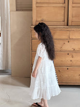 Load image into Gallery viewer, 【予約】コットンレースパフスリーブワンピ 夏 レース 100~150cm 子供服 Wselect SS 子供服 Wselect - W select baby kids