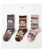 Load image into Gallery viewer, 【即納】3足SETソックス socks AW 秋 冬 柄 ノルディック 2026 Wselect