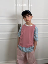 画像をギャラリービューアに読み込む, 【予約】エブリデイティー Tシャツ ボーダー 小学生 SS 韓国 2026 ELLYMOLLY