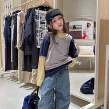 Load image into Gallery viewer, 【予約】レイヤード3色ロンT 春 夏 80~130cm Wselect - W select baby kids